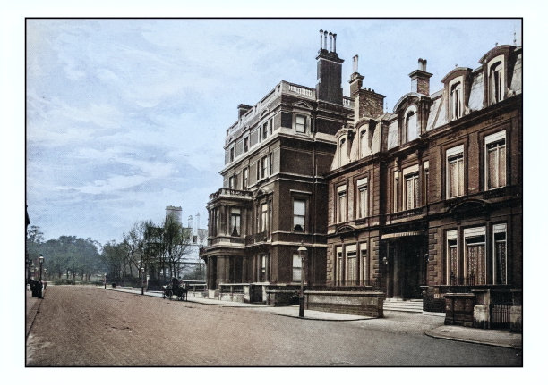 伦敦的古董照片:约翰·米莱爵士的房子图片下载