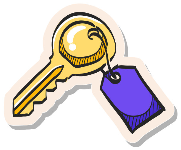 手绘贴纸风格图标键图片下载