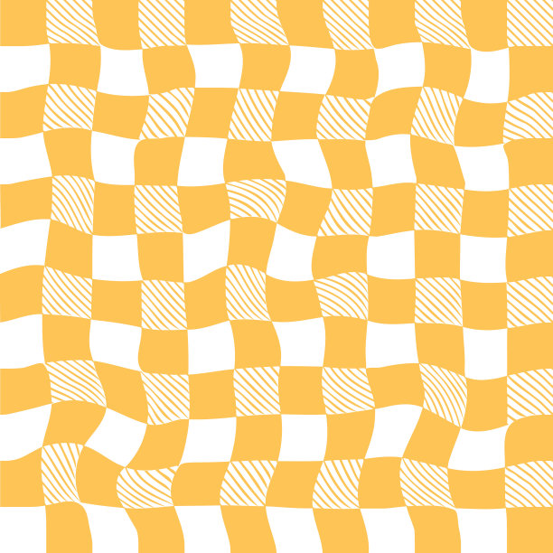 白色背景上的米色和棕色方格图案让人联想到自然环境，就像矩形纺织品上的一片叶子，带有橙色的泡沫，非常适合袖子设计图片下载