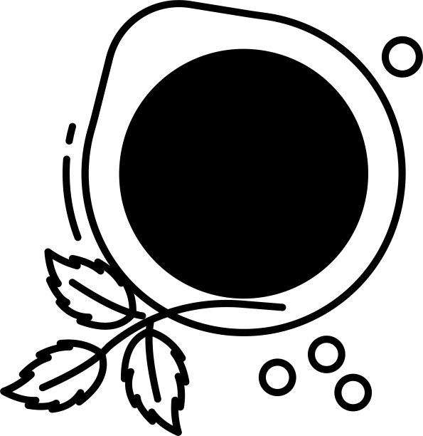 婴儿泥碗字形和线矢量插图图片下载