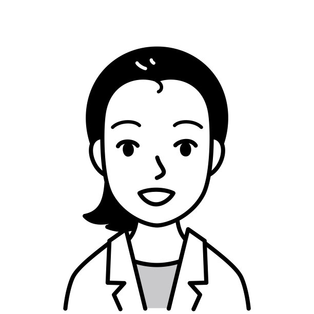 穿白色外套的女人矢量黑白插画图片下载