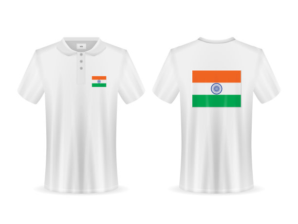印有印度国旗的Polo衫图片下载
