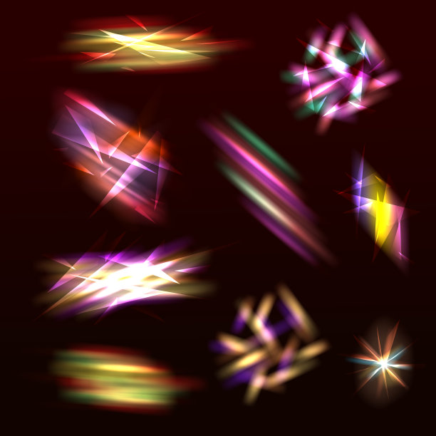 彩虹水晶漏光耀斑图片下载