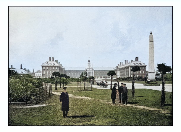 古董伦敦的照片:切尔西医院图片下载