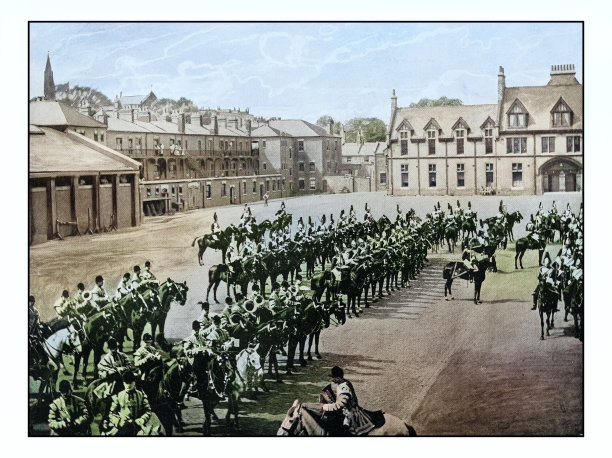 古董伦敦的照片:奥尔巴尼兵营的客厅游行图片下载