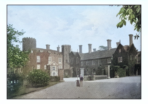 古董伦敦的照片:韦翰宫廷图片下载