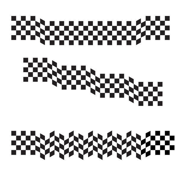 方格旗不同之字形图片下载