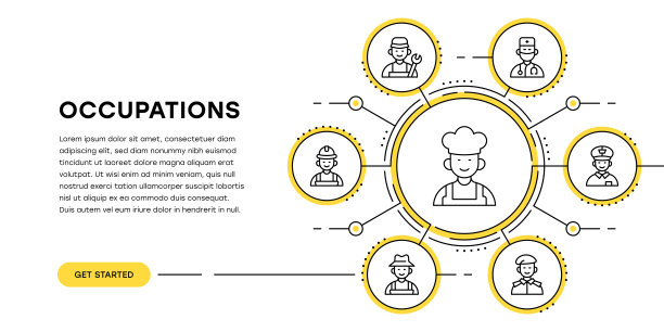 头像网页横幅与信息图表图片下载