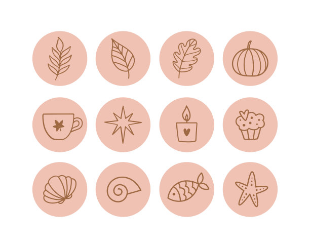 一套手绘的突出图标在涂鸦风格的社交媒体。图片下载