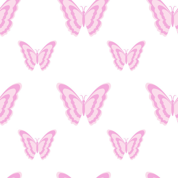 粉色蝴蝶的无缝图案。时尚的y2k风格插图。图片下载