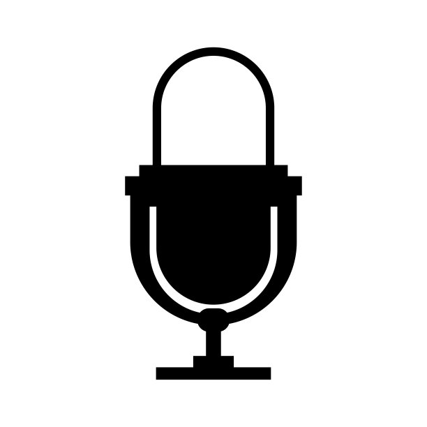 复古复古的白色背景麦克风图片下载