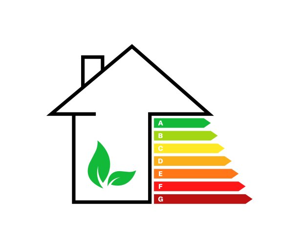 房屋指示灯图标。环境信评级。平的风格。矢量图标图片下载