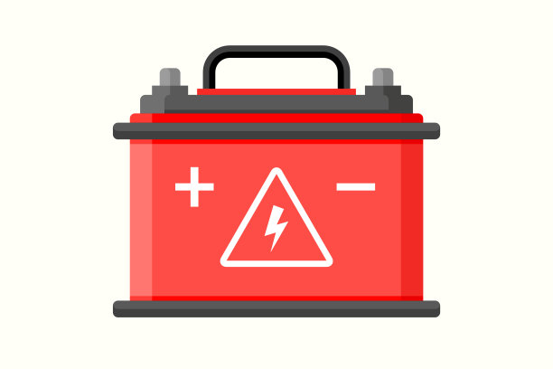 汽车电池扁平图标。电动蓄电池充电器。电池动力汽车能源发电机汽车图片下载