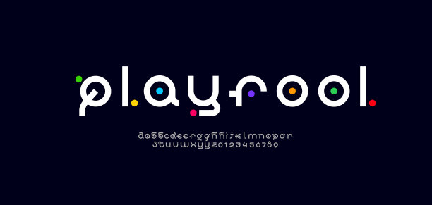 设计字体，有趣的字母表，字母从A到Z和数字从0到9，制作游戏风格，矢量插图10EPS图片下载