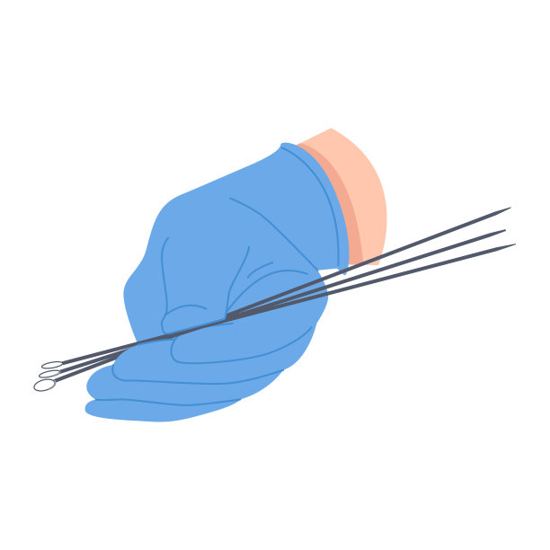 外科医生或护士手在一次性手套，给一包手术锋利的工具图片下载