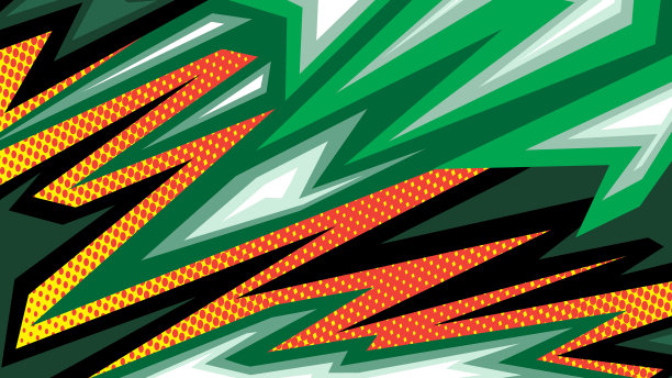 抽象线条跑车贴纸图片下载