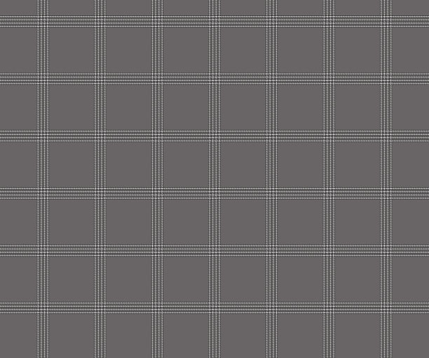格子图案，灰色，黑色，白色，无缝背景的纺织品，服装设计，裙子，裤子或装饰面料。矢量插图。图片下载
