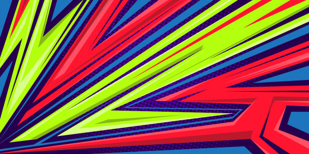 抽象线条跑车贴纸图片下载