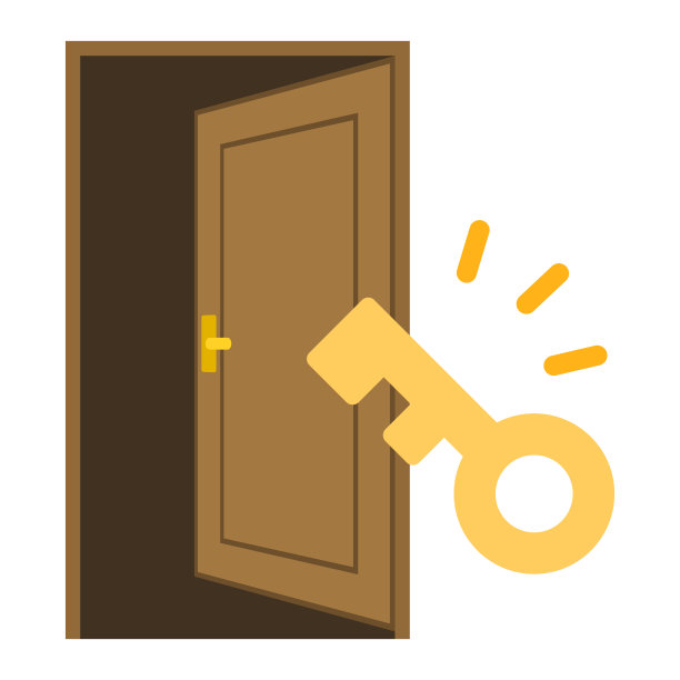 用钥匙把门打开图片下载