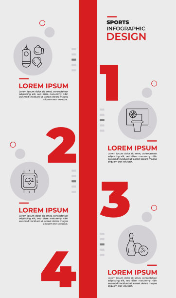 运动和健身信息图表模板-运动员，运动，健康，表现图片下载