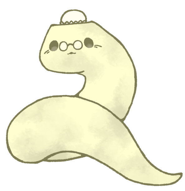 可爱的蛇奶奶戴着眼镜图片下载