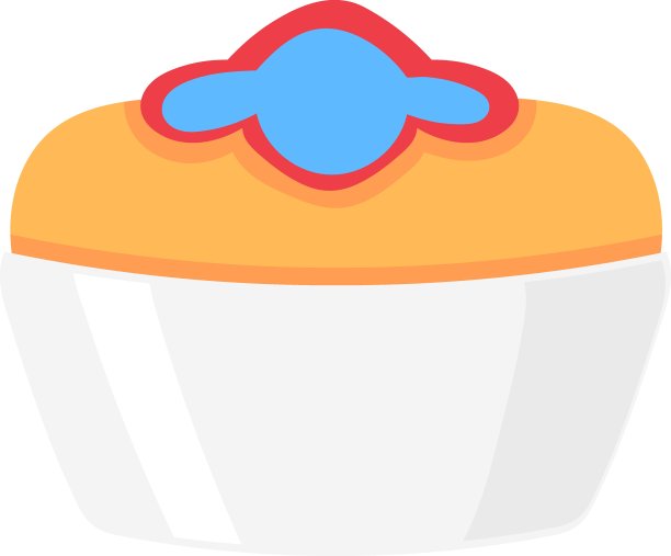 食物插图图片，香甜可口的蒸糕图片下载