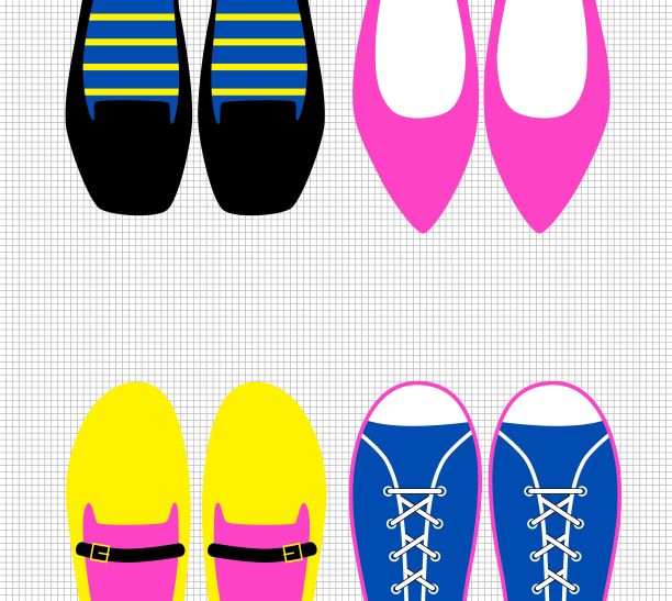 90年代时尚鞋图片下载