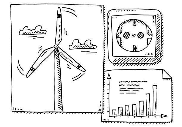 风能增长电源插座图纸图片下载