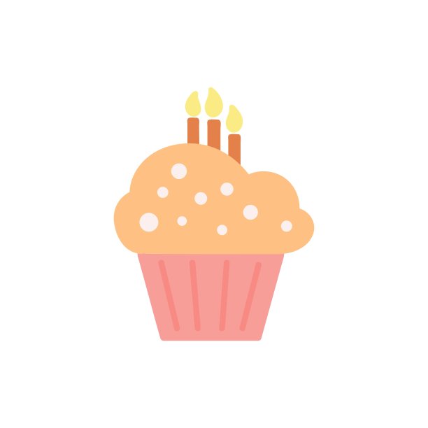 彩色生日庆祝蛋糕插图类型3图片下载