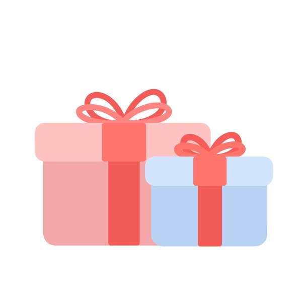 彩色庆祝生日礼盒插图图片下载