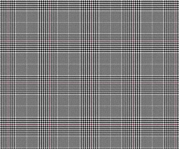 格纹图案，黑白相间，醒目而优雅。无缝背景纺织品，服装设计，裙子，裤子。矢量插图。图片下载