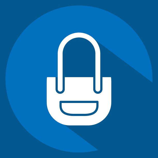 图标Totebag。与时尚有关的象征。长影式。简单的设计可编辑。简单的说明图片下载