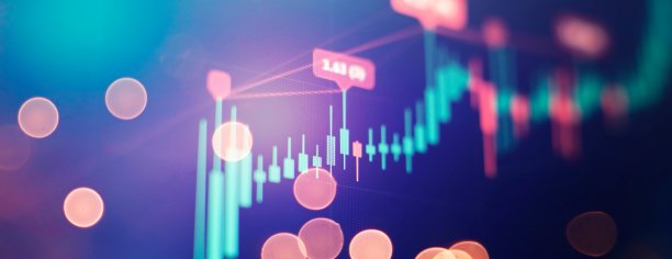 经济走势金融业务股票市场图表蜡烛图片下载