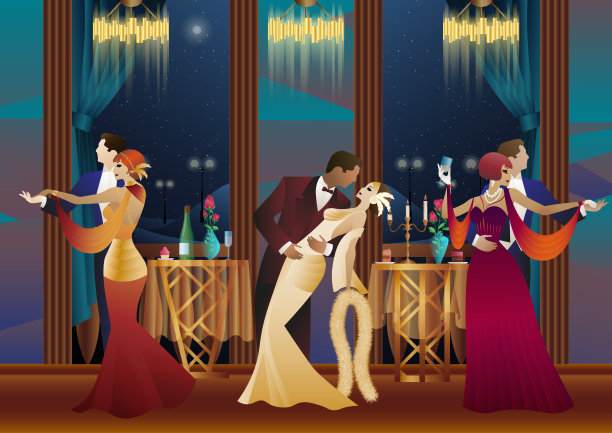 男人和女人在阳台上跳舞图片下载