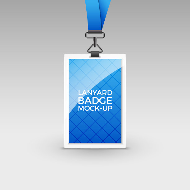 挂牌徽章身份证模板。空白标识吊牌，塑料和金属吊牌设计公司名称图片下载