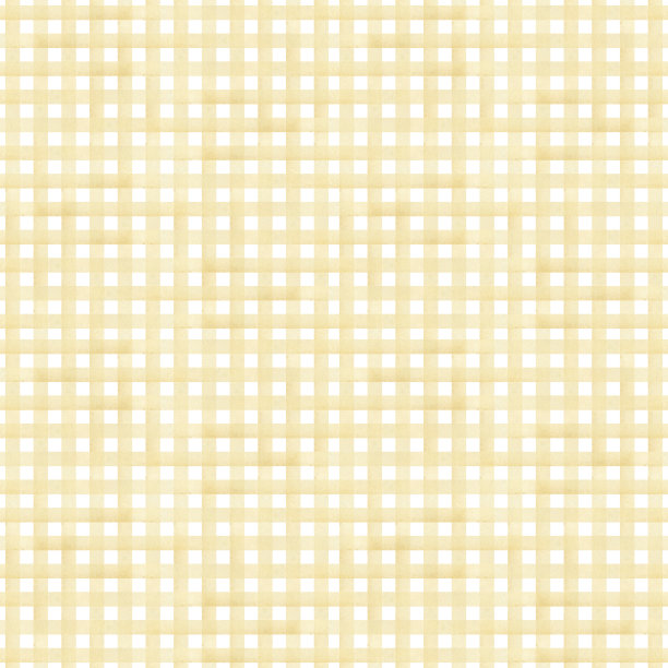 无缝图案与黄色水彩条纹手绘，方格图案在一个白色的背景。本插画适用于装饰纺织品、包装纸、包装、墙纸等图片下载