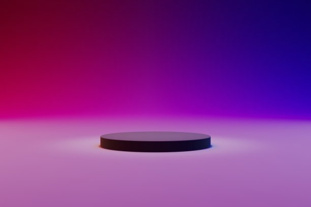 抽象场景背景。产品演示，模型，展示化妆品，讲台，舞台基座或平台3d插图渲染图片下载