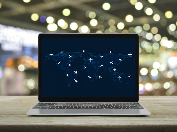 商务飞机运输网络的概念，这张图片的元素由美国宇航局提供图片下载