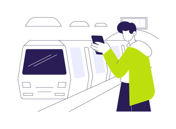 机车抽象概念矢量插图。图片下载