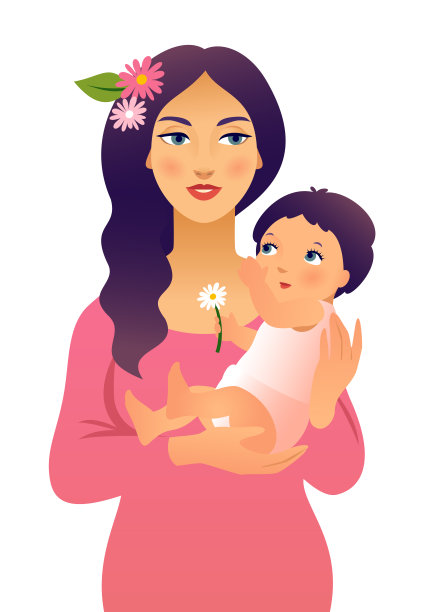 抱着婴儿的母亲图片下载