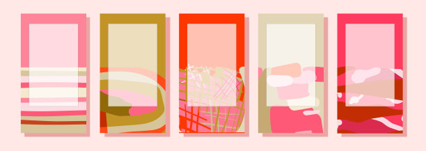 新潮的卷横幅集模板创意的背景设计，抽象的背景，适合或覆盖，图片下载