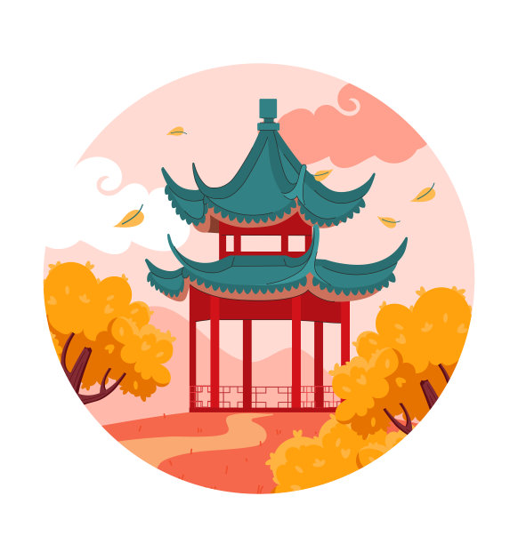 中国宝塔矢量概念图片下载