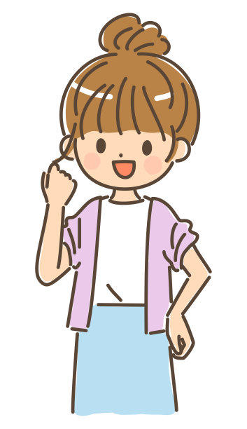 一个年轻女子在做握拳动作图片下载