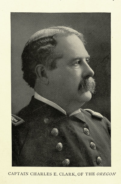 美国海军少将查尔斯·埃德加·克拉克，19世纪90年代19世纪军事史，复古照片图片下载