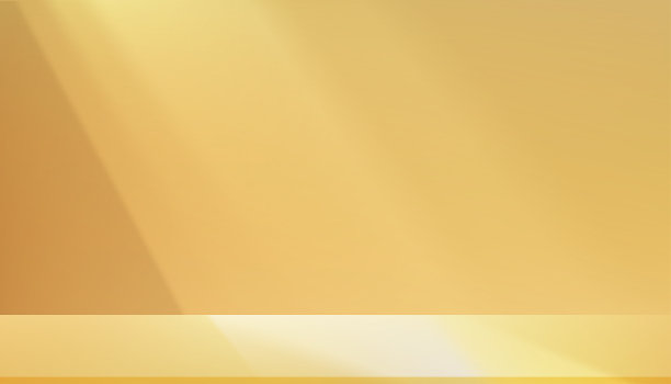 黄色工作室背景混凝土墙房间与光，在讲台上展示产品的阴影，背景水泥墙与阳光，用于春季，夏季在线销售，圣帕特里克节网页横幅图片下载