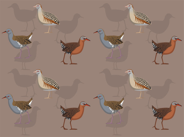 鸟轨秧秧可爱无缝壁纸背景图片下载