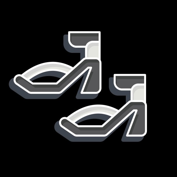 图标凉鞋。与时尚有关的象征。光滑的风格。简单的设计可编辑。简单的说明图片下载