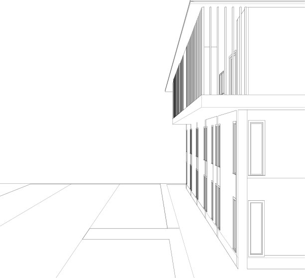 住宅项目的三维插图图片下载