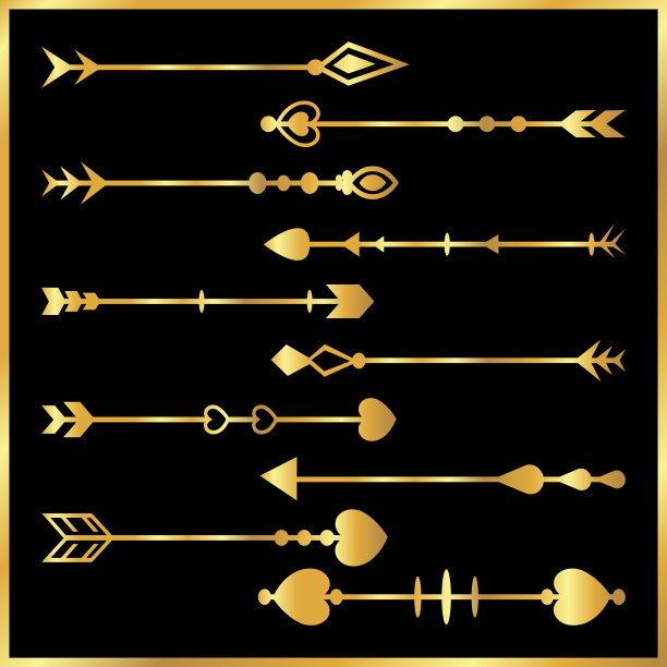 复古箭头合集矢量图标素材图片下载