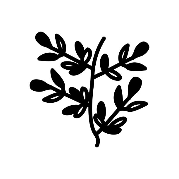 矢量植物图标，标志图片下载